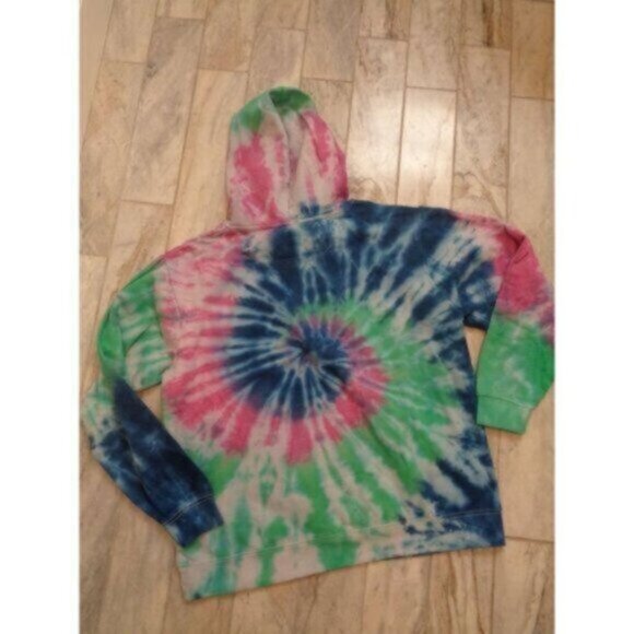NEW Delta Fleece women's large tie-dye fleece lined sweatshirt - Picture 2 of 4
